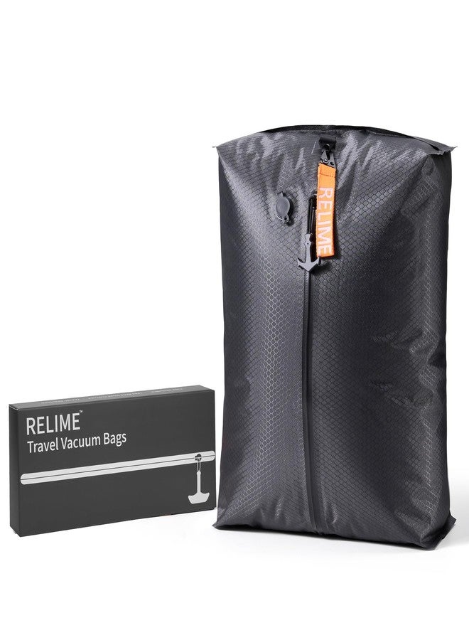 Relime Classic Series Vacuum Bags for Travel Luggage(1 PC No Pump), Compression Bags for Carry On Suitcases and Backpack, Vacuum Seal Packing cube for Cloth Packing - Image 1